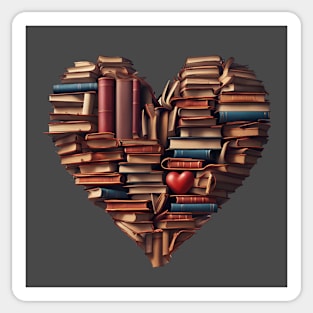 Book heart Sticker